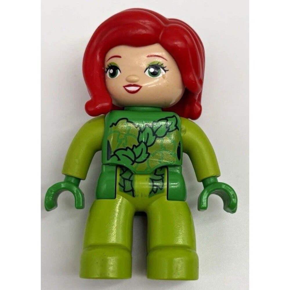 LEGO DC Poison Ivy Minifigure Red Hair Green Outfit Plastic Age 4+
